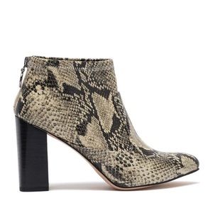 Franco Sarto Snake Print Ankle Animal Booties